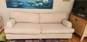 Price dropped....Linen lounge, hardly used