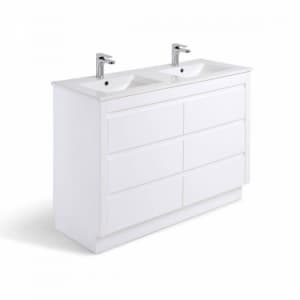 ALPINE VANITY 1200MM SUPER GLOSSED VANITY UNIT WITH CERMIC BASIN AND
