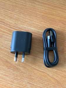 Original Nokia Phone Charger with USB Type C Cable or Mirco USB Cable