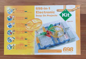 Fun Electronic Kit for Kids 698 in 1 Electronic Snap on Projects