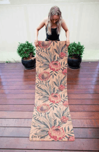 Premium Zen Vibes Cork Yoga Mat with Authentic Indian Carry Bag