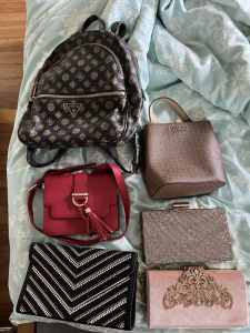 Handbags and clutch’s Guess brand and more backpack