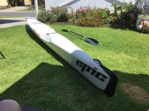 Epic V8 Pro surf ski & Epic carbon fibre paddle