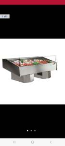 Commercial stainless steel refrigeratord seafood display