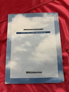 1995 Mongoose Bmx Dealers program catalogue 
