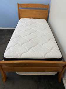 King single bed with Sealy Posturepedic Pillow Top mattress