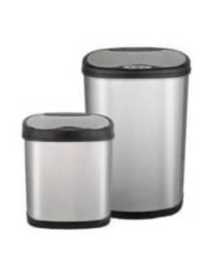WASTE BIN DEFLECTO STAINLESS STEEL HANDS FREE COMBO 12&50 LITRE