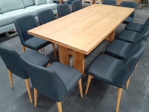 New Ex Display Custom Solid Timber Dining Table 12 Seater RRP $7500