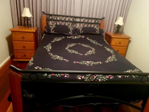 Snooze double bed and mattress