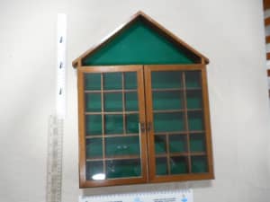 Display House shaped Cabinet Collectables, thimbles, knick knacks