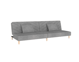 vidaXL 2-Seater Sofa Bed Two Pillows Fabric (SKU:337592) Free Delivery