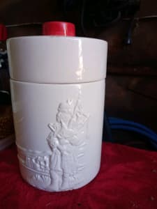 Vintage Scottish kitchen canister biscuit barrel china