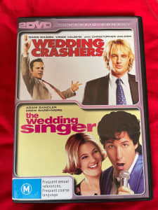 Wedding Crashers. The Wedding Singer R4 DVDs. Nics. dvds