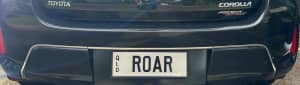 ROAR: Prestige QLD Number Plate  Honour a Legacy, Support a Cause