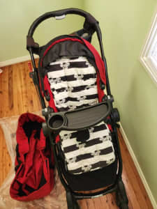 City Select by Baby Jogger Pram Black/Red