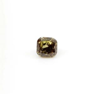 0.18ct Cognac Diamond (Unset) 3.0mm Mod.Cushion Cut, Fancy, (Si-i)
