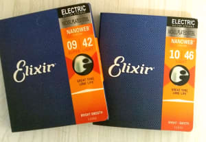2 x Sets of Elixir Electric Guitar Strings
includes 9-42 10-46