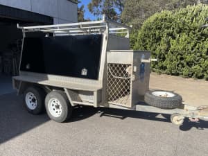 Tandem aluminium tool trailer
