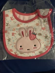 Baby bibs with button closure (brand new)