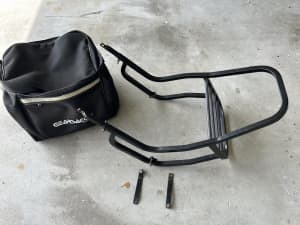 motorcycle rear carry end bag