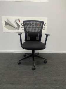 Black Mesh Back Ergonomic Chair with Armrests-8 available