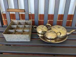 Silver plated tea set antique
