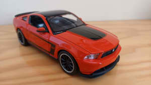 Diecast 2012 Mustang Boss 302 Model 1/24th NEW in Burnt Orange Cheap