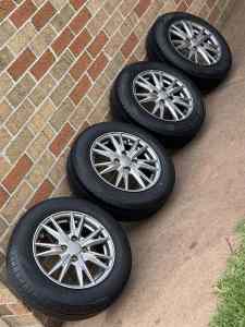 Like New 4x100 Alloys & New 175/65/14 Tyres