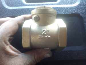 2 inch brass swing check valve