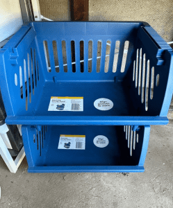 Kmart stackable storage baskets