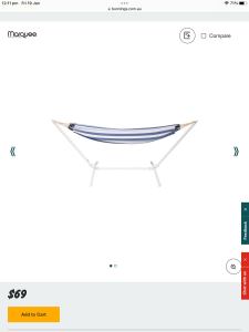 Free standing hammock