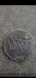 Rare Australian 1994 50c Coin - Year of the Family