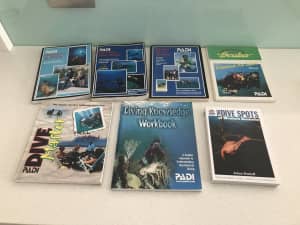 PADI Scuba diving books