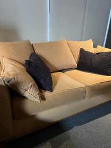 Free - fabric 3 piece couch