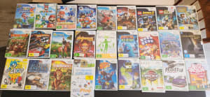 28 Wii games Inc Mario Galaxy 2, Star wars, Lego,Tony Hawk, Donkey kon