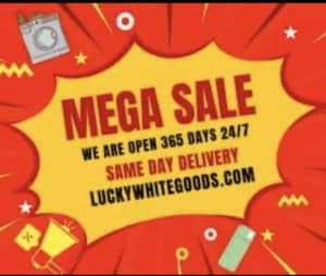 WE ARE OPEN 365 DAYS A YEAR BIG SALE ON FRIDGE FREEZER AND WASHERS