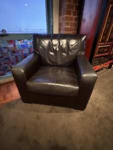 Fine leather armchair