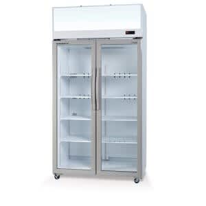 BRAND NEW SKOPE TCE1000N DOUBLE GLASS DOOR UPRIGHT FRIDGE COMMERCIAL