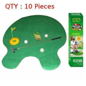 10X New Mini Golf Game Set Toilet Potty Putter For All Ages Putt Putt