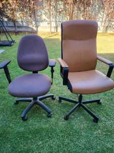 two office chairs for sale