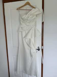 Custom made white gown