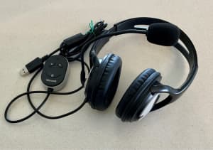Microsoft headphones with usb connection to laptop