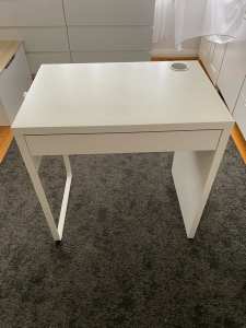 Small IKEA white desk