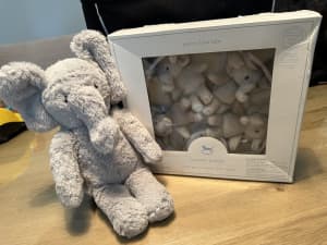 Brand new pottery barn mobile and “like new” white noise soft toy.