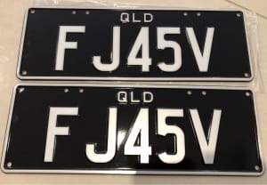 FJ45V Personal Number plates QLD 