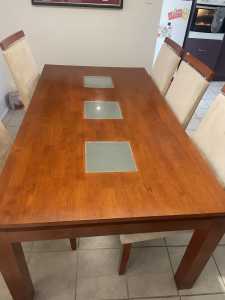 Dining Table 6 seater with 5 chairs.