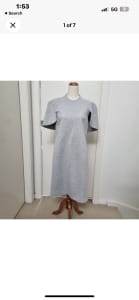 Flattering Ellery Grey Dress Size 10 - Shipping Offered!