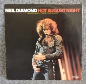 Neil Diamond Hot August Night Double Vinyl Album Vintage 1973