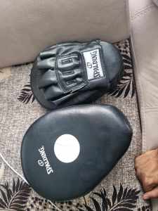 Boxing gloves and defending pads