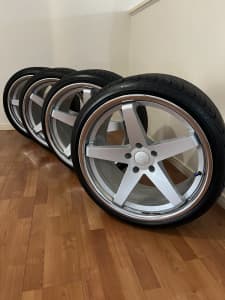 Mag wheels and Tyres.